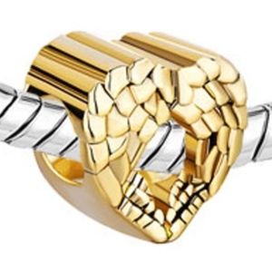 3/$15 Sale Gold Angel Wings Charm Fits Pandora